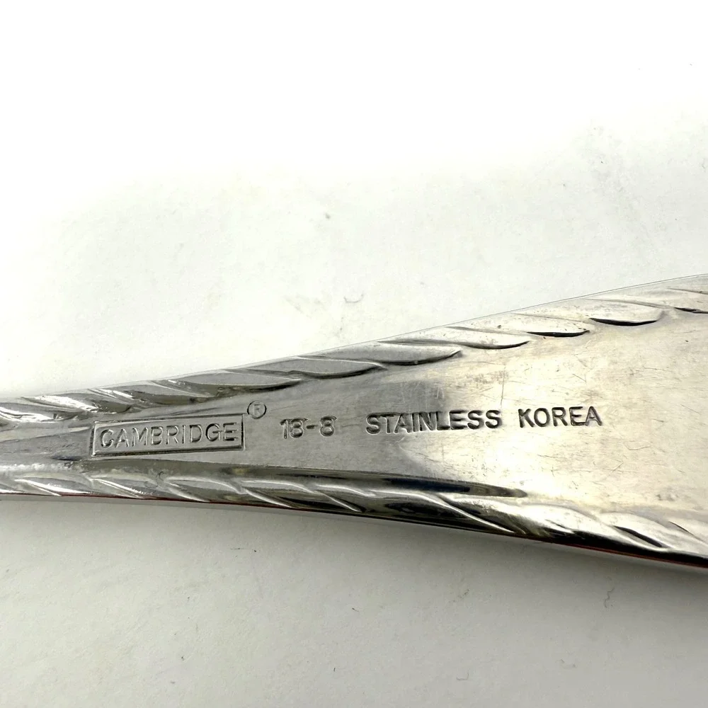 Cambridge Carlyle Flatware Stainless Steel Silverware Twisted Rope Edge Set‎ 9